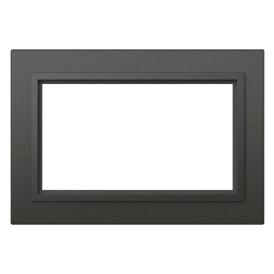 Рамка 2-местная для розетки с/з Zena графит EL-BI 608-011100-907
