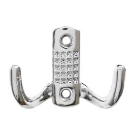 Крючок мебельный двойной StahlBuro 212 B CP хром
