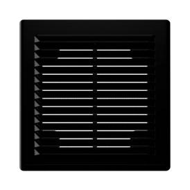 Решетка вентиляционная Era 1515Р Black 150х150 мм черная