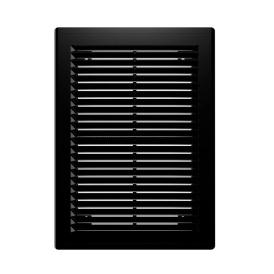 Решетка вентиляционная Era 1825Р Black 185х255 мм черная