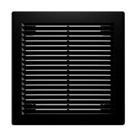 Решетка вентиляционная Era 2121Р Black 209х209 мм черная