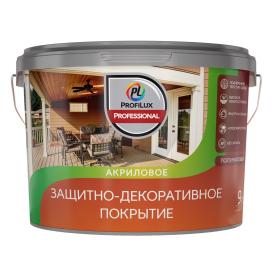 Лак акриловый защитно-декоративный Profilux Professional бесцветный 9 л