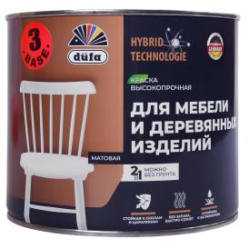 Краска для мебели и деревянных изделий Dufa База 3 прозрачная 1,75 л