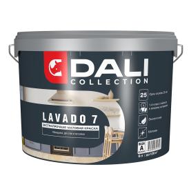 Краска водно-дисперсионная моющаяся Dali Lavado 7 База А белая 9 л