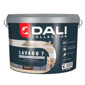 Краска водно-дисперсионная моющаяся Dali Lavado 7 База С прозрачная 9 л