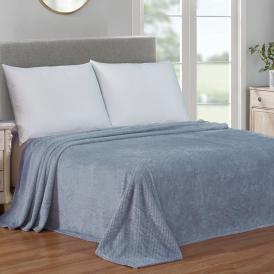 Плед велсофт Витэлия Пиноли 150х200 см серо-голубой