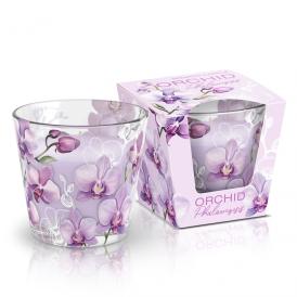 Свеча ароматизированная в стакане Bartek Orchid Phalaenopsis Орхидея Фаленопсис 115 г