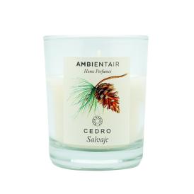Свеча ароматизированная в стакане Ambientair Cedro Дикий кедр 110 г