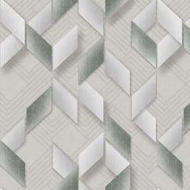 Обои Green Walls Newstyle С40 4150 04 зеленые геометрия 1,06х10,05 м