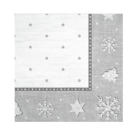 Салфетки бумажные Новогодний гобелен 33х33 см 3-х слойные 20 шт