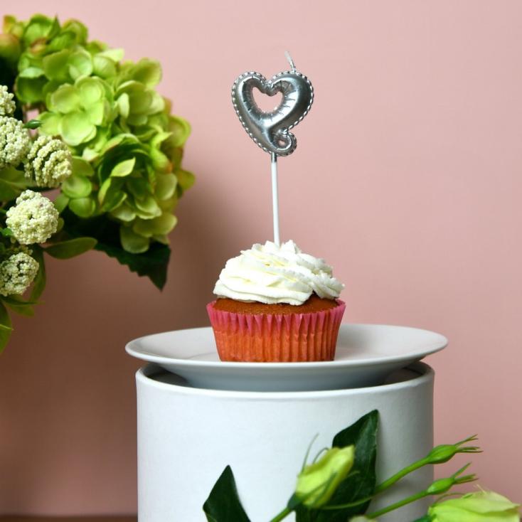 Свеча для торта Сердце 10,5 см 1 шт