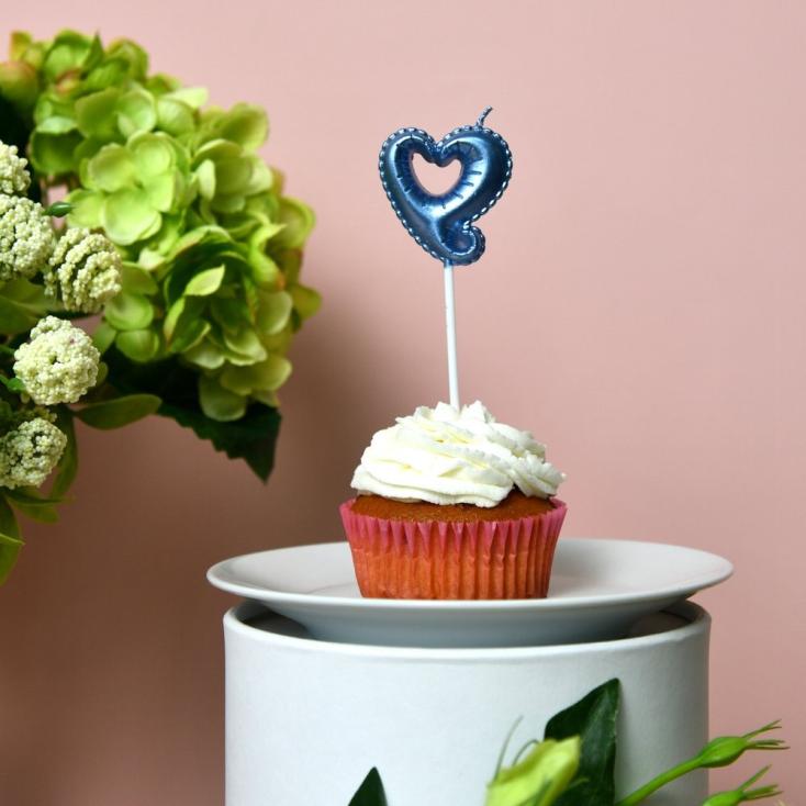 Свеча для торта Сердце 10,5 см 1 шт