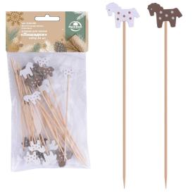 Шпажки для канапе Лошадки 12 см 24 шт BJ80-580