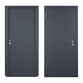 Дверь металл Титан 1 антик медь металл-металл 860х2050 мм L