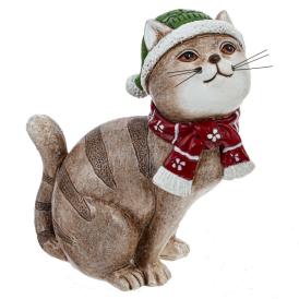 Фигура декоративная Кот L11,5 W8,5 H16,5 см 2 вида 806746