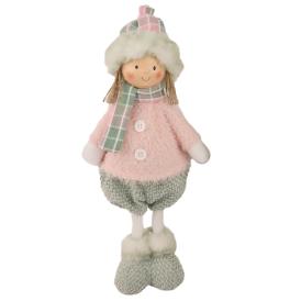 Изделие декоративное Мальчик стоящий 20х15х44 см светло-розовый/фисташковый