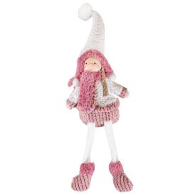 Изделие декоративное Мальчик сидящий 18х11х66 см светло-розовый/белый