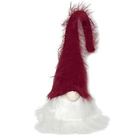 Изделие декоративное Гном LED 6х5,5х26 см красный/белый