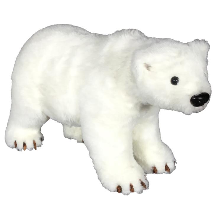 Фигура декоративная Мишка 37х14х21 см белый