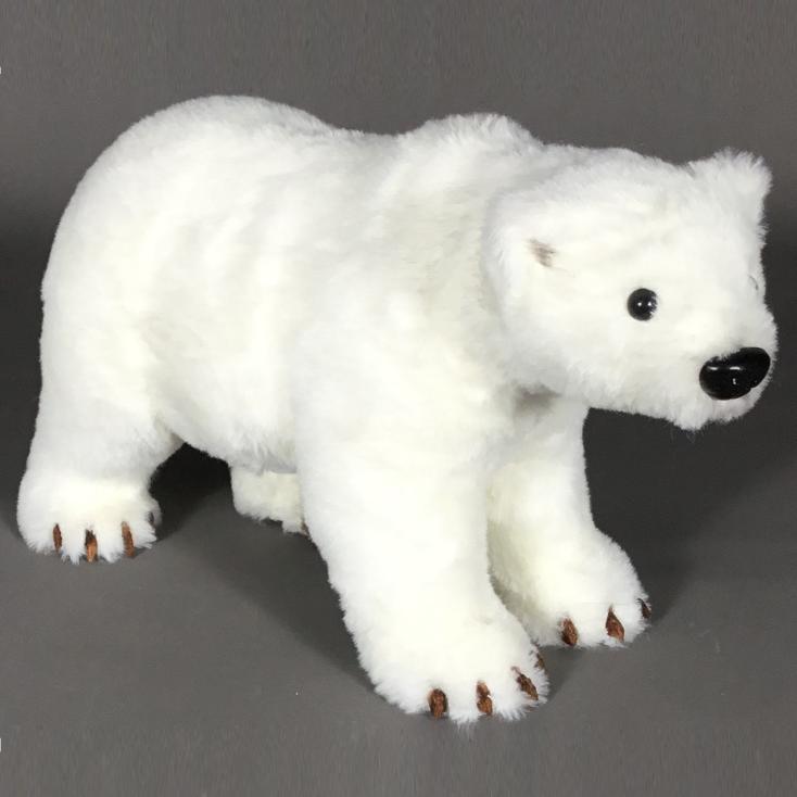 Фигура декоративная Мишка 37х14х21 см белый