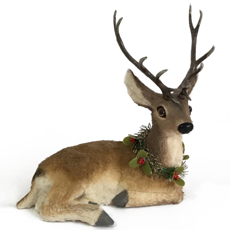 Фигура декоративная Олень 23х15х23 см коричневый