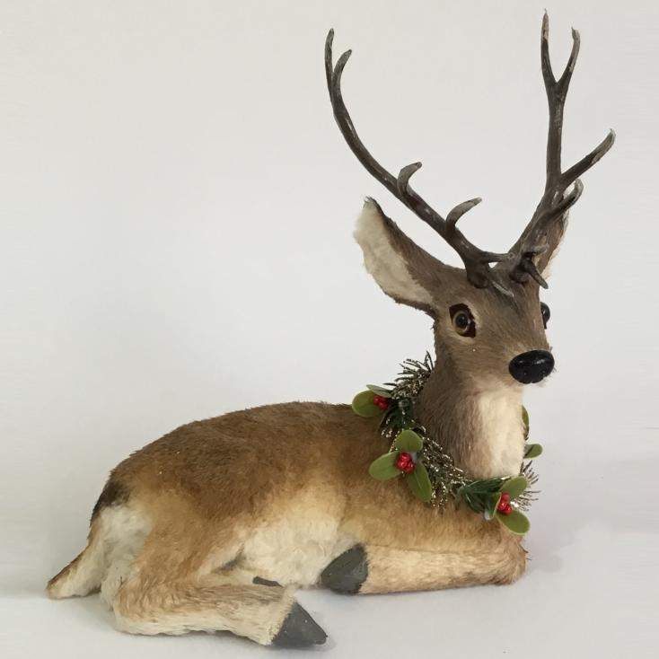 Фигура декоративная Олень 23х15х23 см коричневый