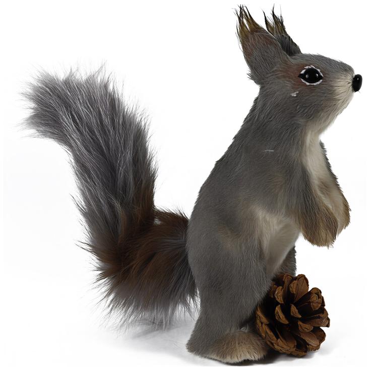 Фигура декоративная Белка 20х8х18 см коричневый