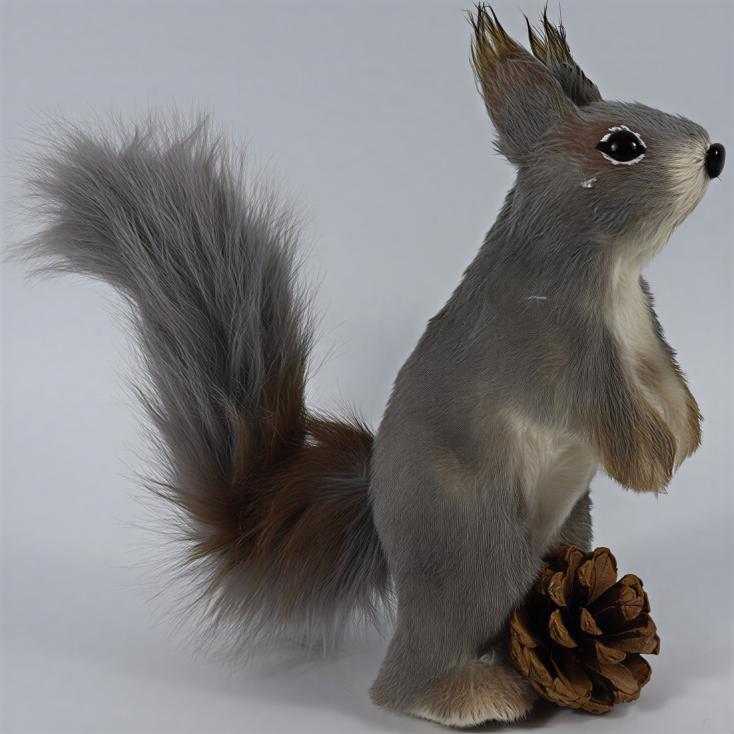 Фигура декоративная Белка 20х8х18 см коричневый