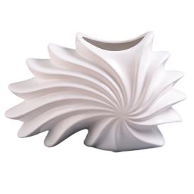 Ваза керамическая 18х10х27 см белая глазурь 2024-1288-1