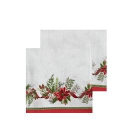 Набор полотенец кухонных вафельных Vse Doma 50х70 см 2 шт 60321-1 Рождественское утро