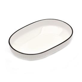 Блюдо сервировочное 31х16х3 см керамика 2025-1252