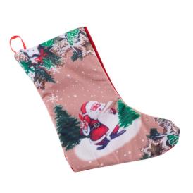 Украшение новогоднее Носок 16х22 см на петельке 10123-0221