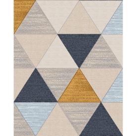 Дорожка ковровая Рулоны обработанные Принт 10 цветов Нева Тафт Алоэ Пифагор 0,8 м разноцветная