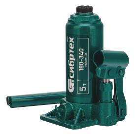 Домкрат гидравлический бутылочный 5 т 180-340 мм Сибртех