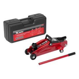 Домкрат гидравлический подкатной 2 т 140-340 мм в пласт. кейсе MTX