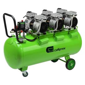 Компрессор безмаслянный малошумный Сибртех МБ 2250/100 100 л 400 л/мин 2,25кВт