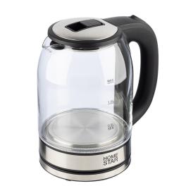 Чайник электрический Homestar HS-1042 1500 Вт 1,8 л стекло, черный