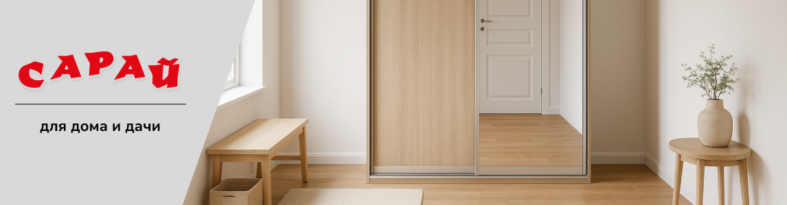 Скандинавский интерьер прихожей с шкафом-купе с зеркальной дверцей, деревянным полом, светлыми стенами и минималистичной мебелью без людей